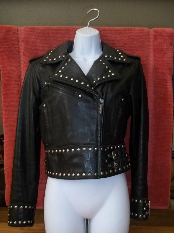 Harley davidson xs women's leather jacket 