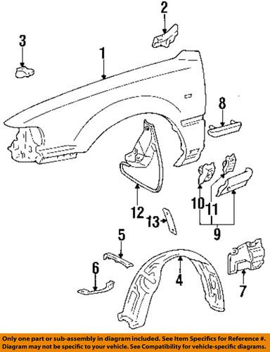 Toyota oem 5383633010 fender-fender liner brace