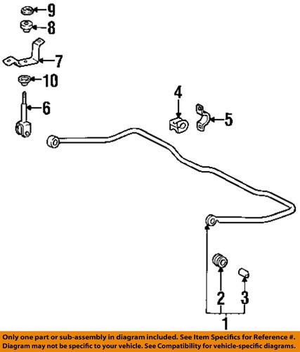 Toyota oem 4882560040 rear suspension-stabilizer bar mount bracket