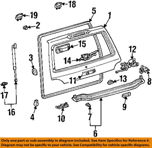 Toyota oem 6896069017 lift support/hatch lift support