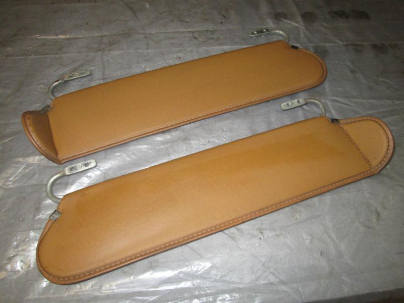 Jeep wrangler factory 1988 sand / tan color windshield sun visors yj cj 1595