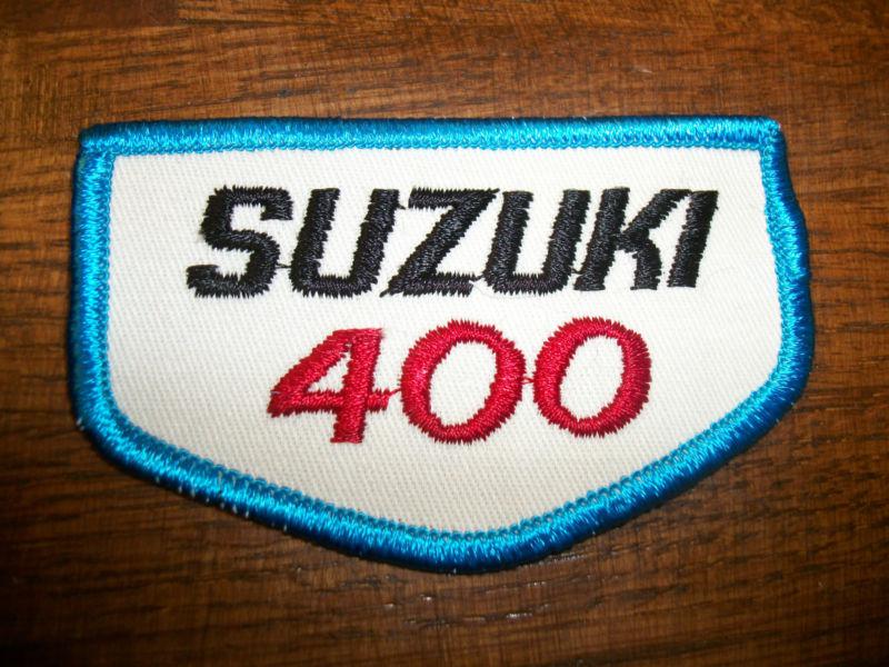 Suzuki 400 patch vintage embroidered 1970s nos tm400 ts400 rm400 old school 