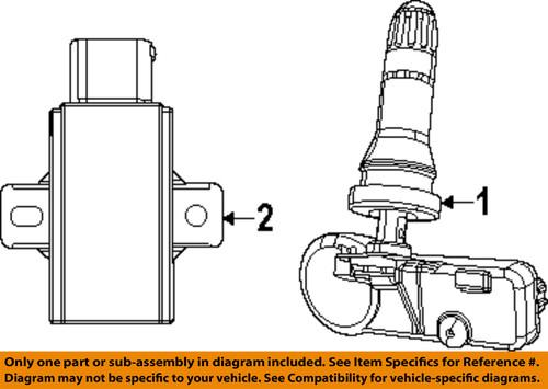 Jeep oem 56029401ag tire pressure monitoring system (tpms) receiver