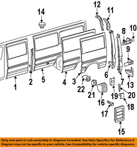 Dodge oem 5104369aa side panel-bumper