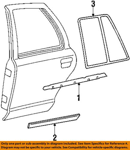 Ford oem 9w7z5425557aaptm exterior-rear-body side molding