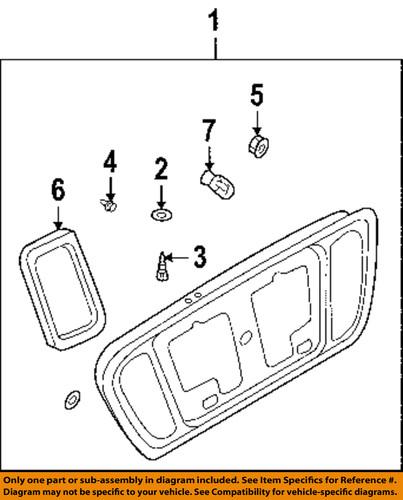 Nissan oem 2639851u01 backup lamps-backup lamp assembly clip