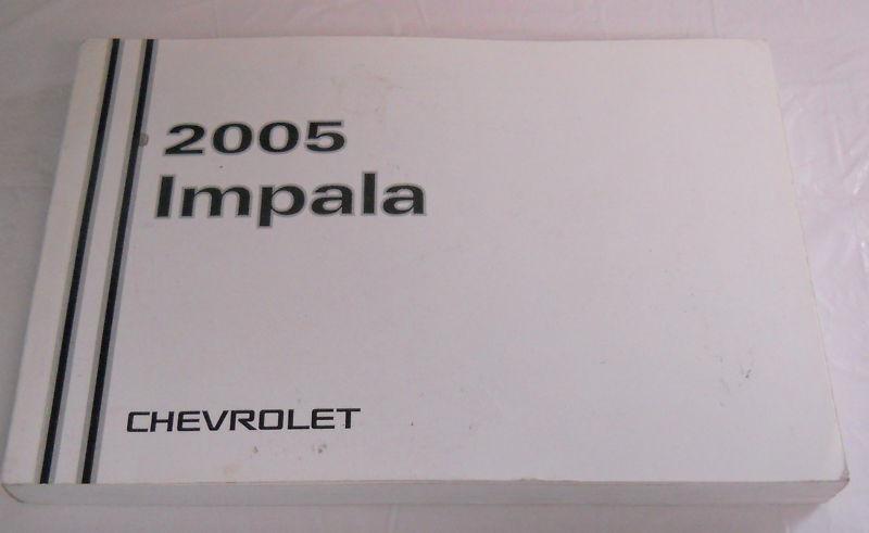 2005 chevy impala owners manual good condition