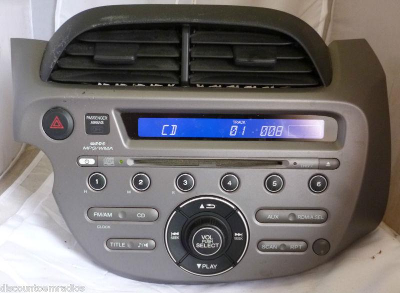 09-11 honda fit radio cd mp3 player & theft code 39100-tk6-a011 *