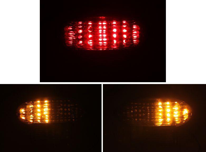 Taillight+turn signal for suzuki hayabusa gsxr1300 1999-2007 smoke