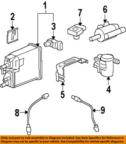 Gm oem 19207763 canister purge control solenoid/vapor canister purge solenoid