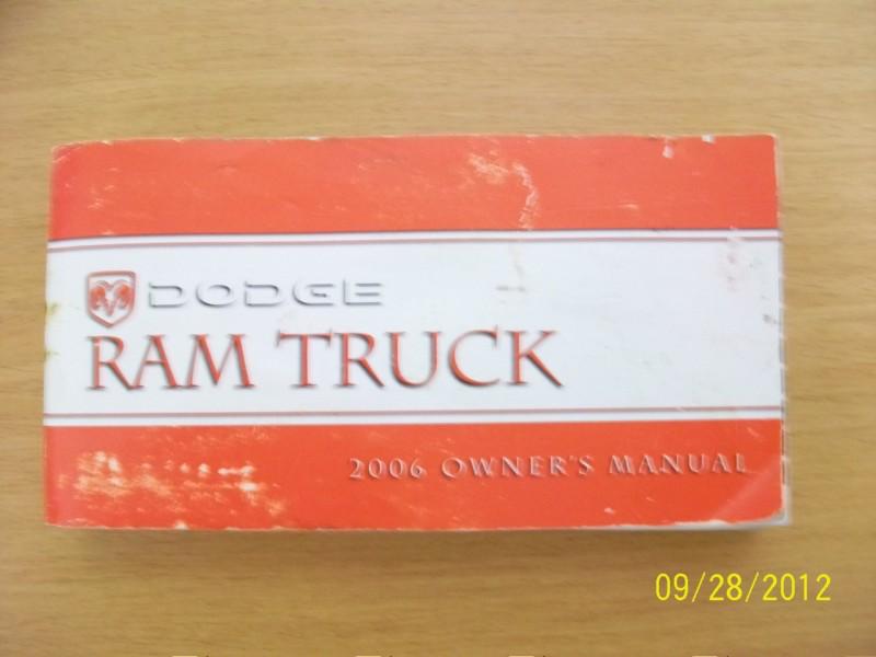 2006  dodge ram truck  owners manual