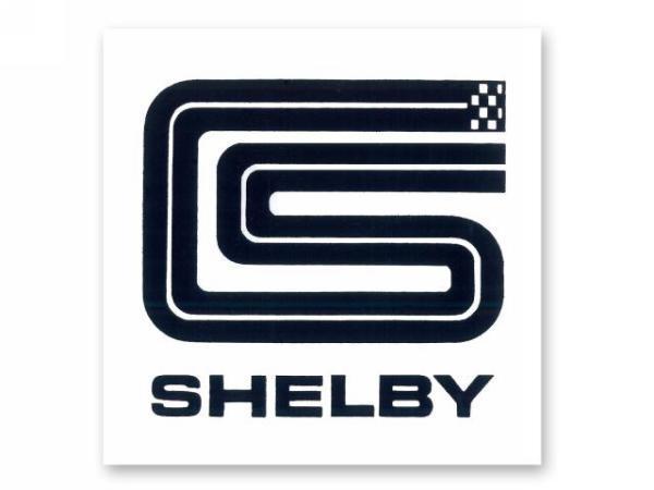 Square cs shelby race track decal sticker 3" mustang cobra ,new shelby licensed 