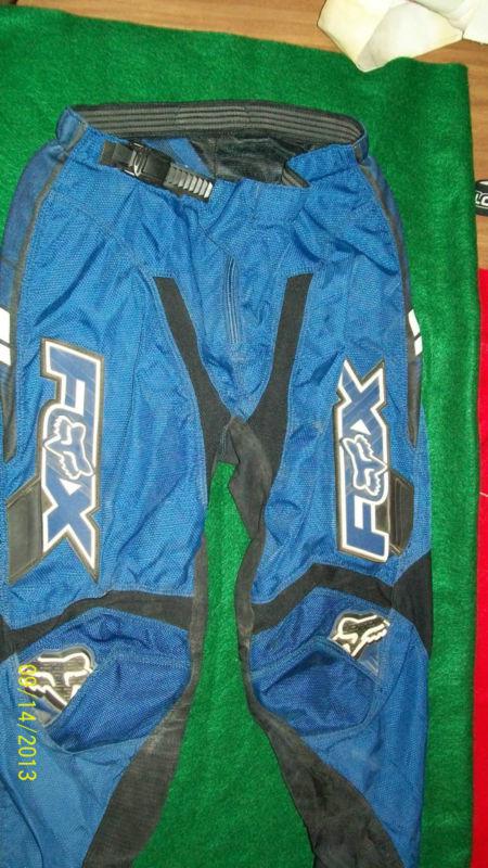 Fox racing 180 race youth boys pants  blue and black 