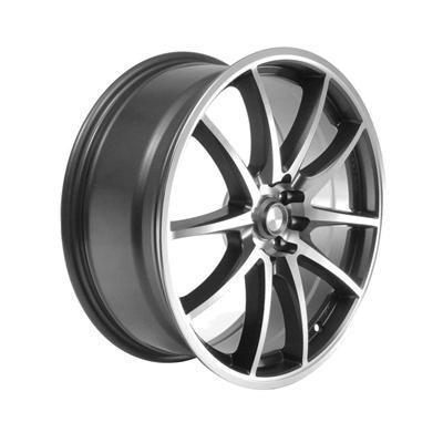 Summit racing f10 gray with diamond cut wheel 18"x7.5" 4x100mm bc