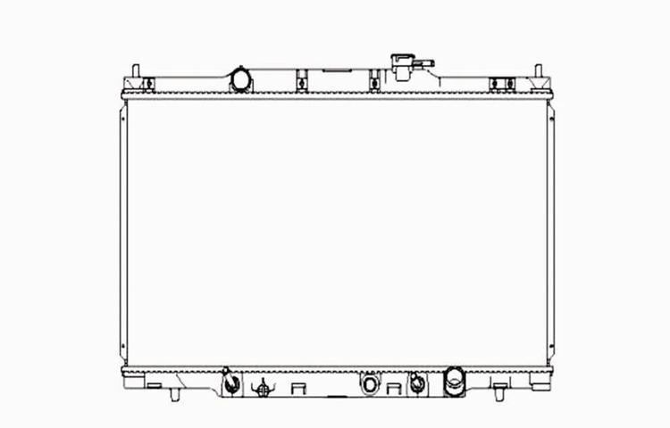 Replacement radiator 07-08 honda element automatic / manual 2.4l l4 19010pzda61