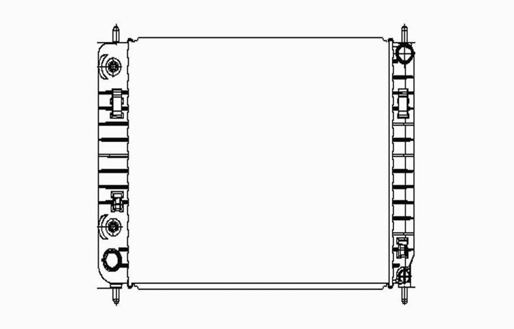 Replacement radiator 06-08 chevy hhr automatic transmission 2.2l 2.4 l4 22727322