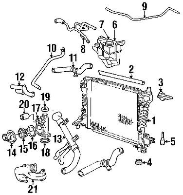 Ford xw4z8590ba genuine oem factory original thermostat gasket