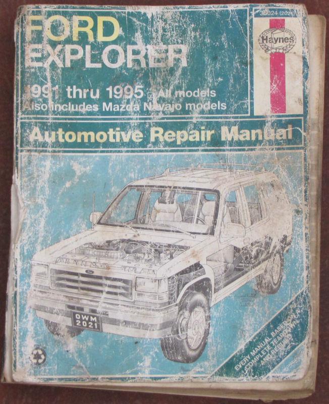 Find Ford Explorer 1991 1995 And Navajo Haynes Repair Manual 36024