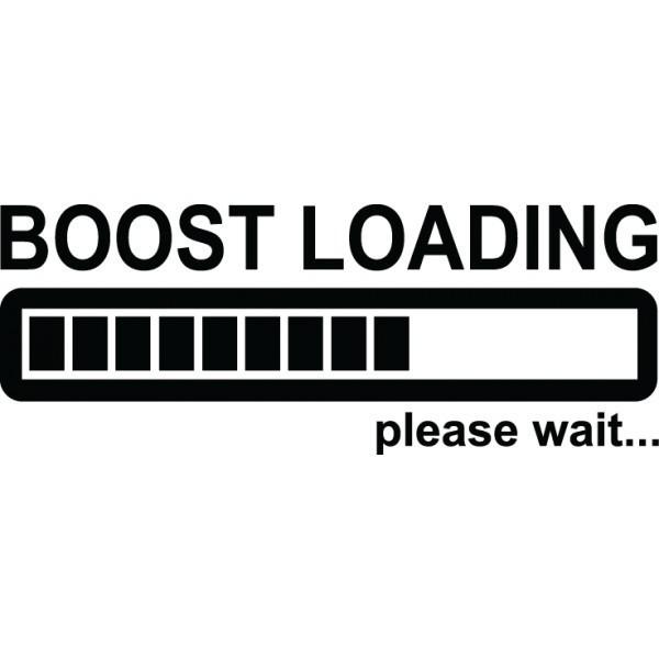 Jdm boost loading vinyl decal car window sticker