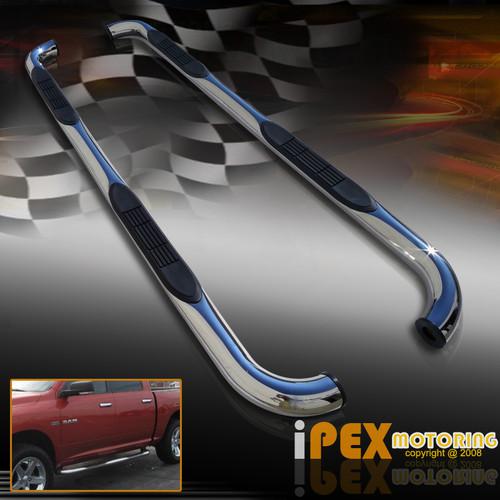 2009-2013 dodge ram 1500 crew cab chrome 3" side step nerf bars running board