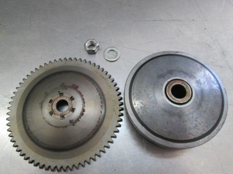 1986 honda aero 50 nb50 centrifugal clutch assy front belt pulley starter gear