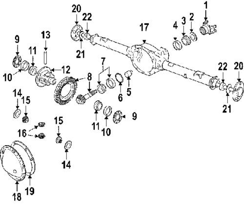 Chrysler 68056356aa genuine oem factory original pinion seal