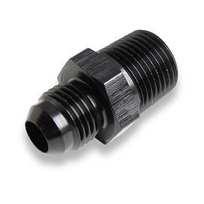 Earl's at981616erl fitting straight -16 an male to 1" npt male black ano-tuff ea