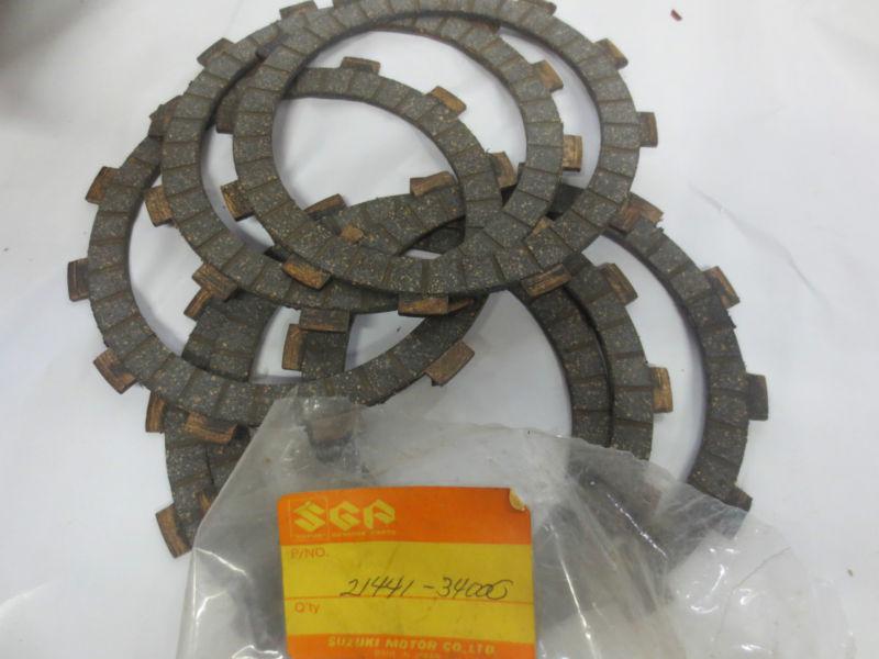 Suzuki gt550 nos clutch plate set 1972-1977  21441-34000 