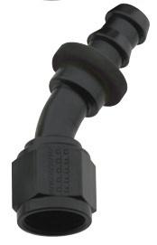 203012bl fragola -12an black push lock 30 degree bend race hose ends