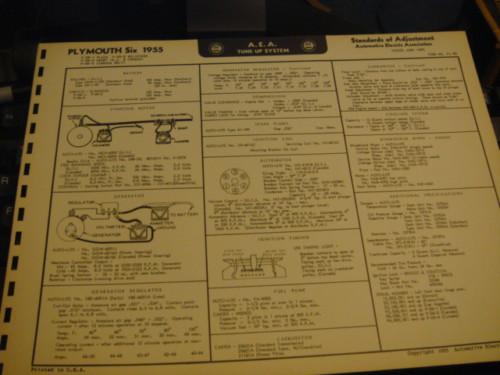 55 plymouth plaza savoy 6 tuneup specs wiring diagram