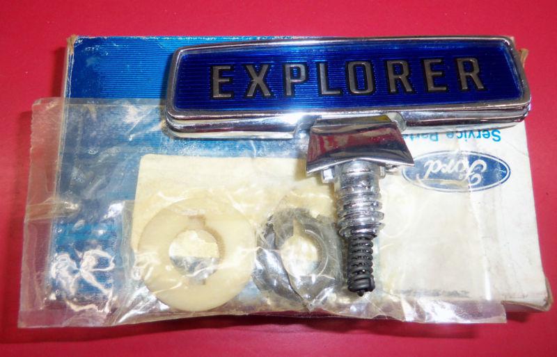 76-79 ford truck nos hood explorer emblem with parts