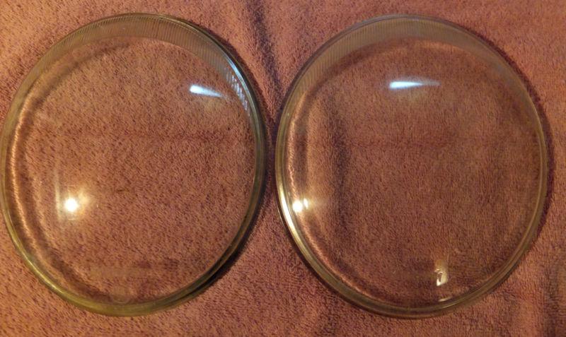 Vintage volkswagen bug headlight lenses a pair 1959 1960 1961 1962 1963 1964