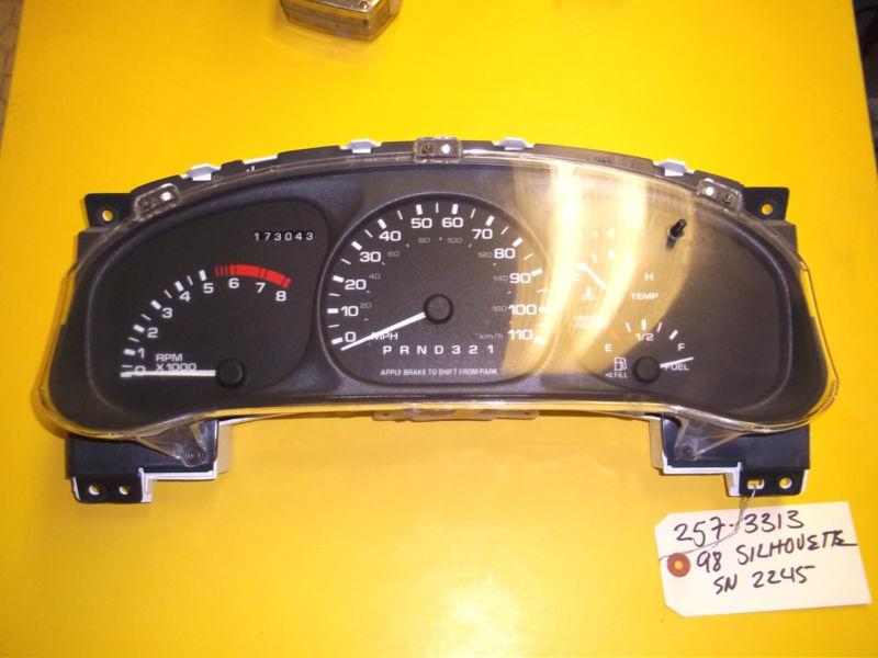 98 1998 only oldsmobile silhouette instrument gauge speedometer cluster