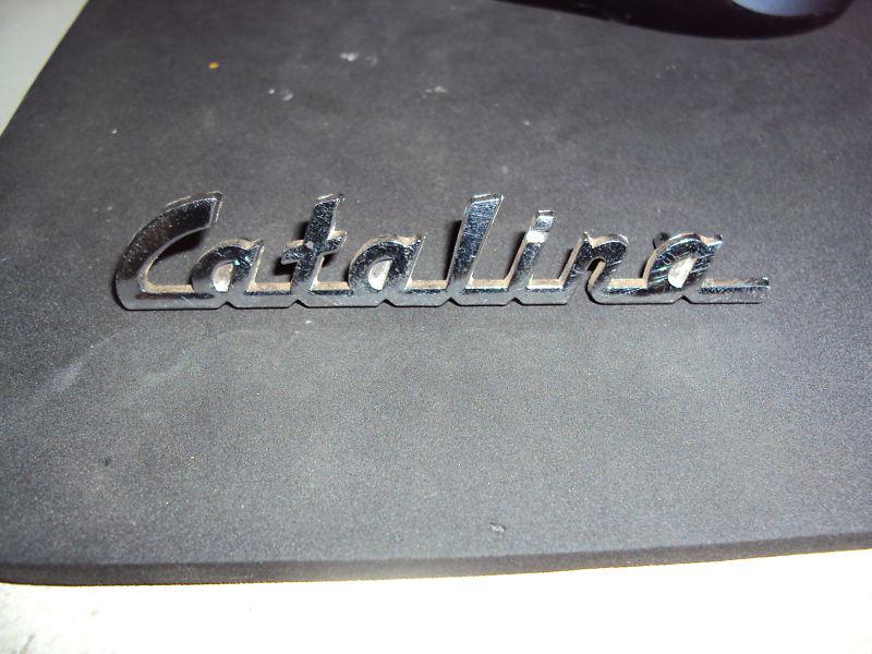 ? catalina  emblem  trim chrome 