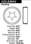 Centric parts 122.63041 rear brake drum