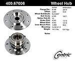 Centric parts 400.67008e front hub assembly