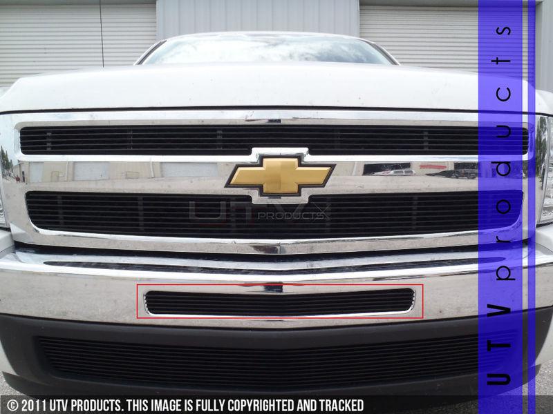 2007 - 2011 chevy silverado 1pc center black billet grille chevrolet 1500 07 08