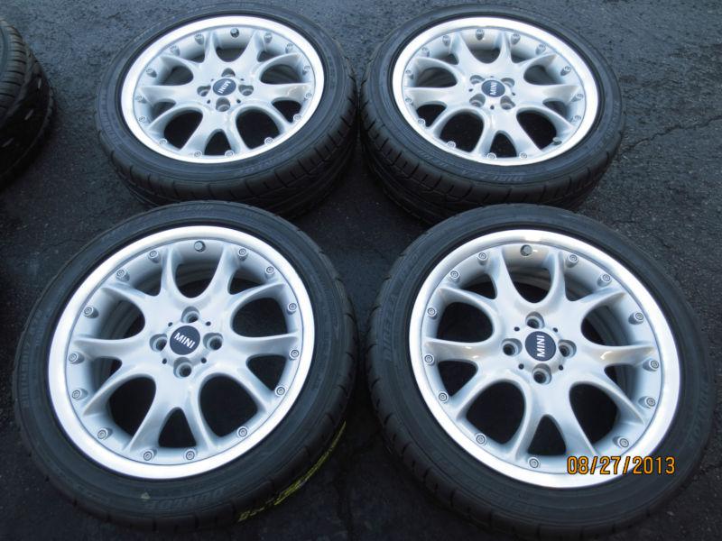 17" mini cooper factory oem 2-piece wheels tires 15 16 17 18 19 20