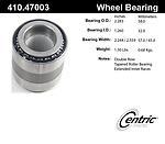 Centric parts 410.47003 rear wheel bearing