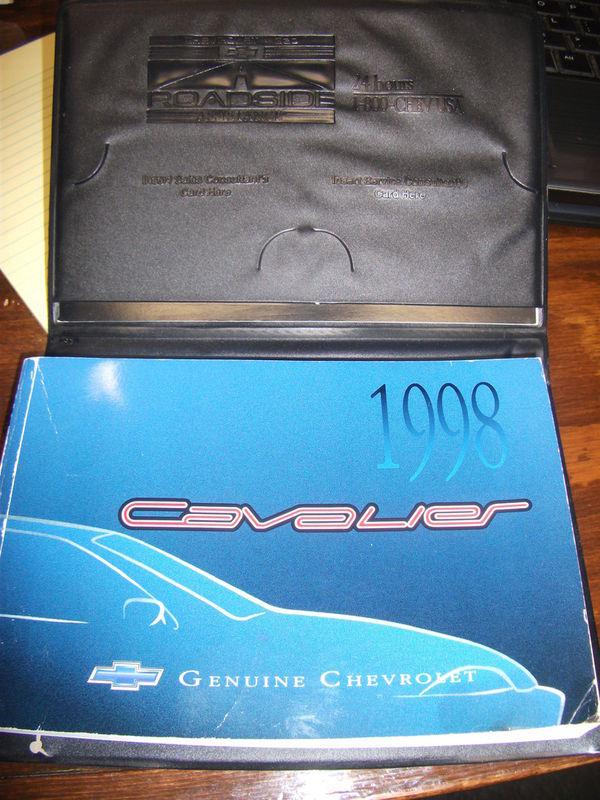 98 chevy cavalier owners manual with case