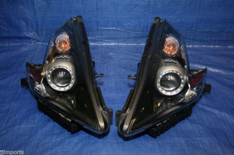 09 10 11 12 nissan 370z oem custom headlights hid xenon head lamp z34