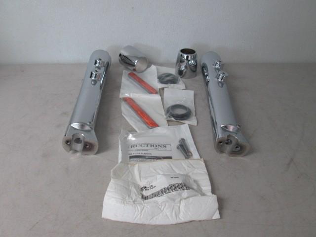 Nos oem harley-davidson fork slider kit fxstd chrome p/n 46522-00