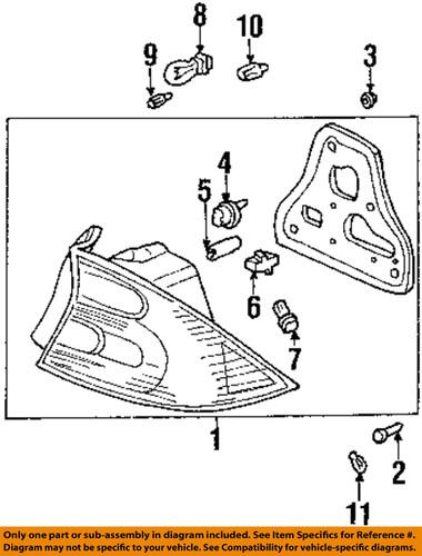 Honda oem 33551s5pa01 tail lamp assembly