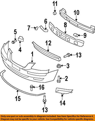 Hyundai oem 865923k000 front bumper-side bracket retainer