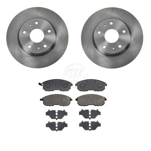 07-08 suzuki sx4 sx-4 front semi metallic brake pads & 2 rotors discs kit set