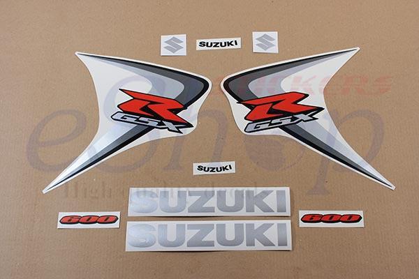 Suzuki gsx-r 600 2006 k6 set custom decals stickers kit autocollant autoadesivi