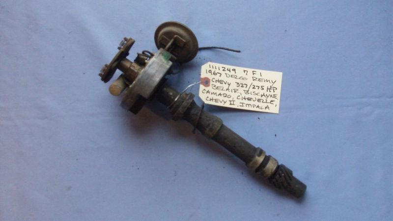 1111249 7 e 1 1967 delco remy 327/275 hp chevy ignition distributor