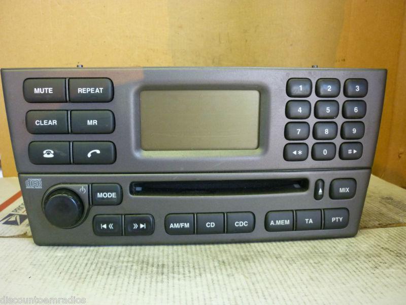 04-06 jaguar x-type radio cd player 4x43-18b876-ab silver *