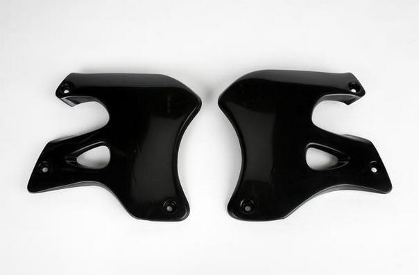 Ufo plastics radiator cover black for suzuki rm 125 250 96-98