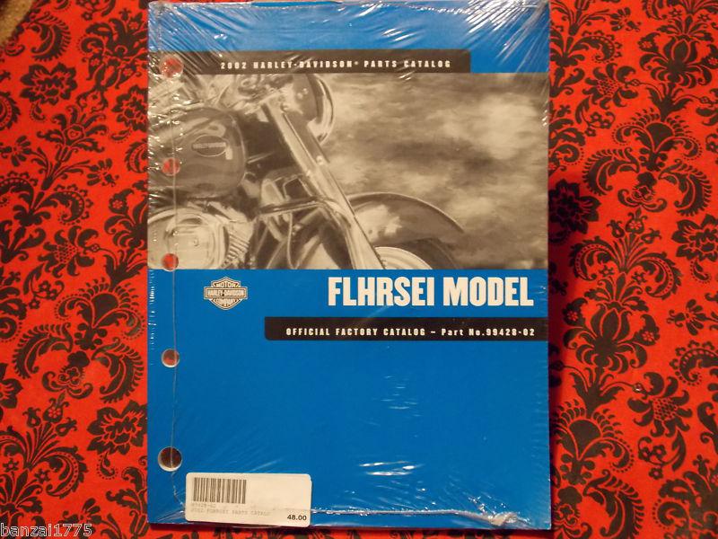 2002 harley davidson flhrsei official factory model parts catalog 99428-02